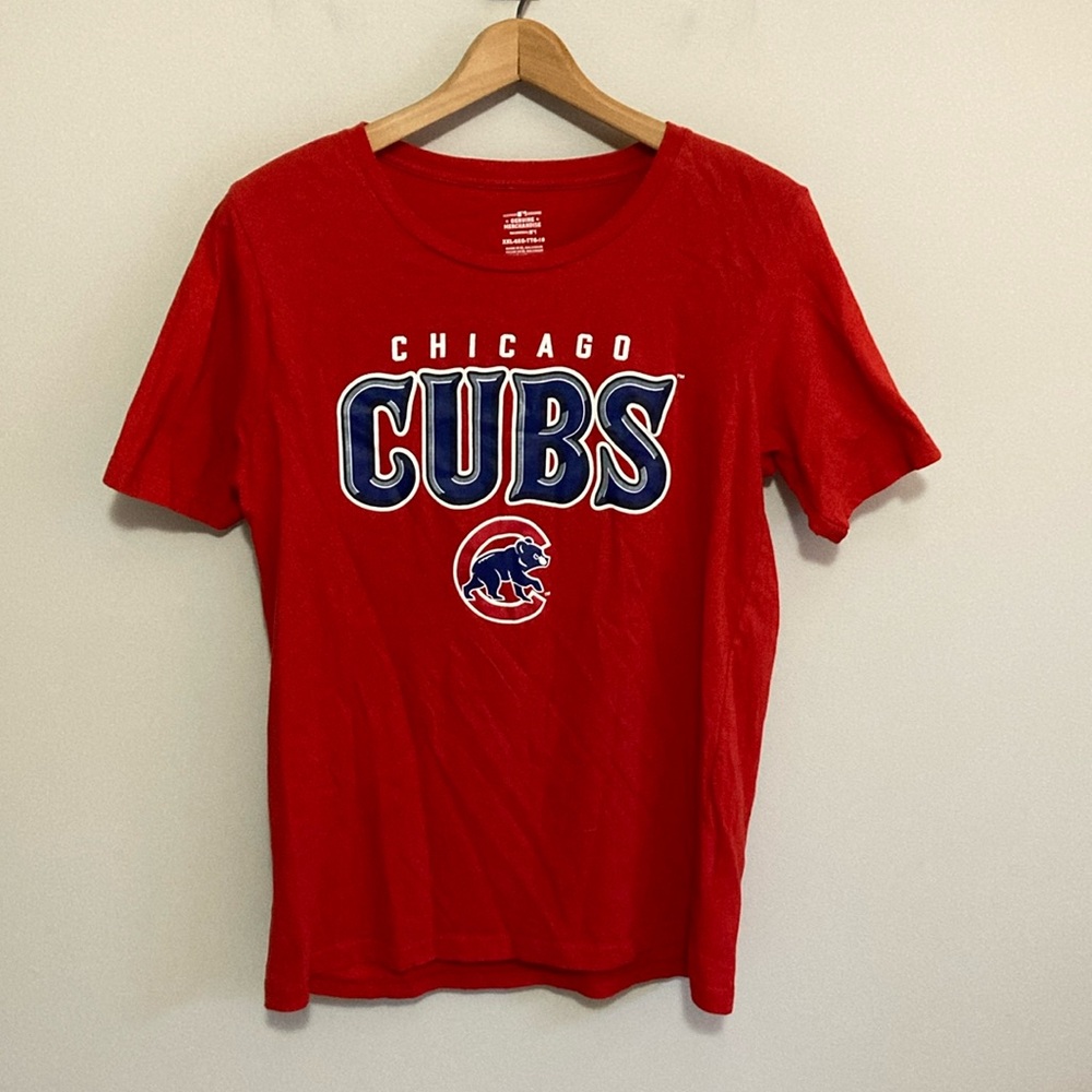 Genuine Merchandise Red Chicago Cubs Tee, YOUTH Size XXL, short sleeve t-shirt